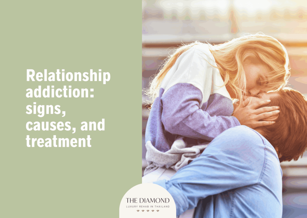 Couple embracing, illustrating addiction and relationship challenges, seeking treatment.