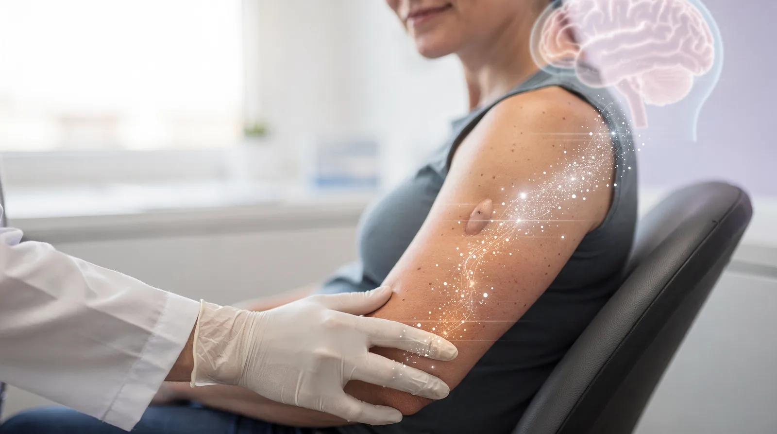 The device is placed under the skin and gradually releases medication that reduces cravings