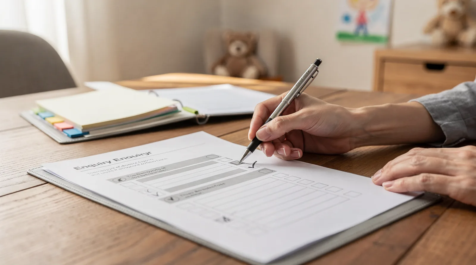 Step one of the family enquiry process involves contacting DeBinge, whose treatment is conducted